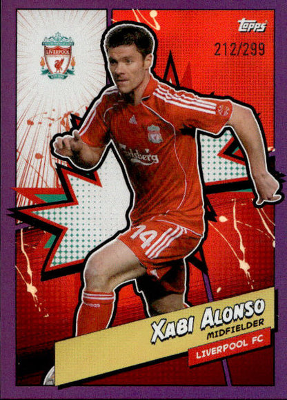 Xabi Alonso - 2023/24 Topps Liverpool Team Set Purple /299 #LFCH-11