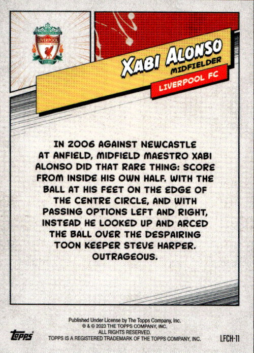 Xabi Alonso - 2023/24 Topps Liverpool Team Set Purple /299 #LFCH-11
