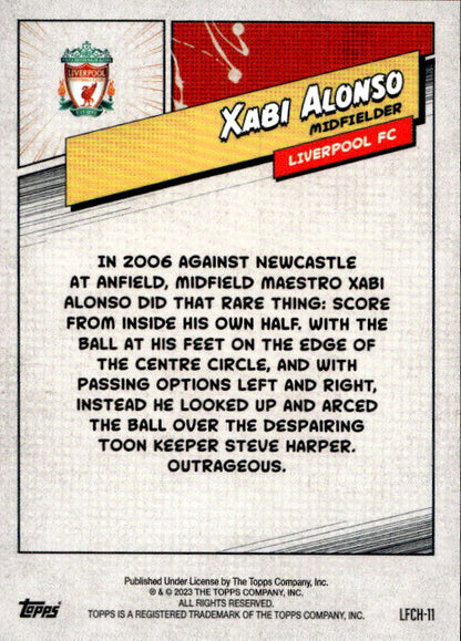 Xabi Alonso - 2023/24 Topps Liverpool Team Set Purple /299 #LFCH-11