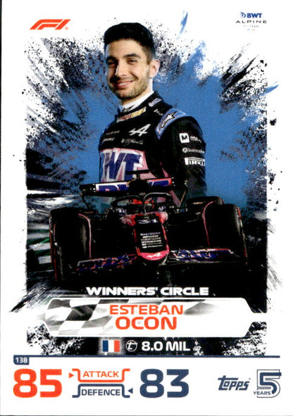 Esteban Ocon - 2024 Topps F1 Turbo Match Attax Winners' Circle #138
