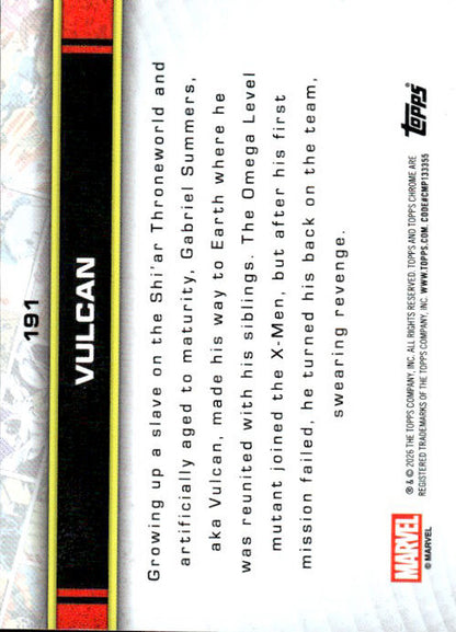 Vulcan - 2025/26 Topps Chrome Marvel #191