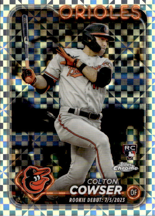 Colton Cowser - 2024 Topps Chrome Baseball Checkerboard Refractor #USC154 Baltimore Orioles