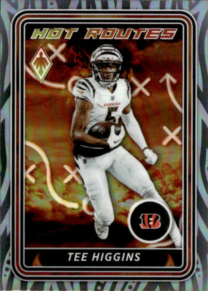 Tee Higgins - 2023 Panini Phoenix Hot Routes #HR-13 Cininnati Bengals