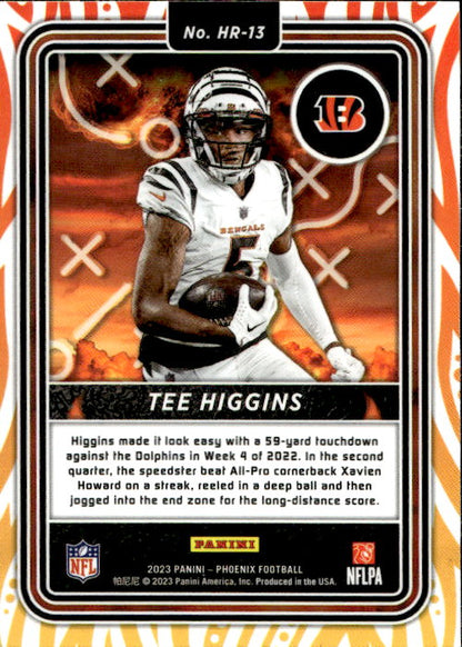 Tee Higgins - 2023 Panini Phoenix Hot Routes #HR-13 Cininnati Bengals