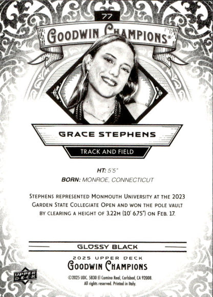 Grace Stephens - 2025 Upper Deck Goodwin Champions Glossy Black #77