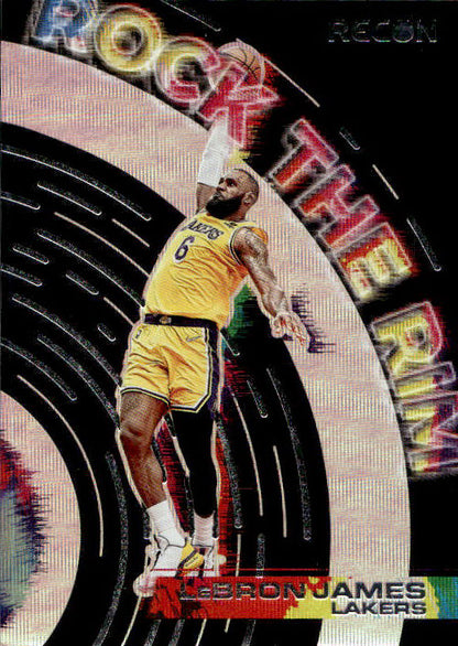 LeBron James - 2021/22 Panini Recon Basketball Rock The Rim #6 Los Angeles Lakers