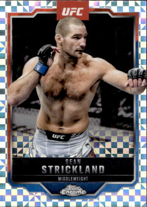 Sean Strickland - 2025 Topps Chrome UFC X Fractor #74