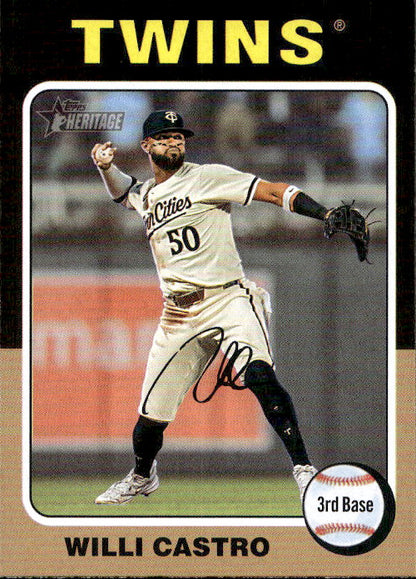 Willi Castro - 2024 Topps Heritage #608 Minnesota Twins