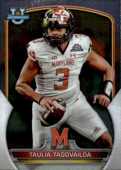 Taulia Tagovailoa - 2022 Bowman U #3 Maryland