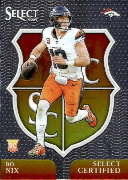 Bo Nix - 2024 Panini Select Select Certified #4 Denver Broncos