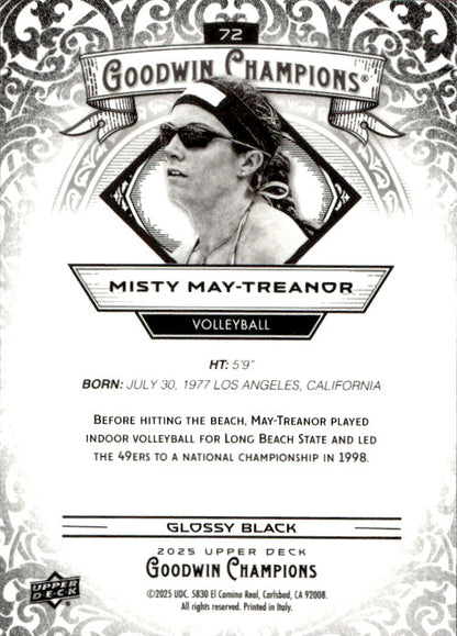 Misty May-Treanor - 2025 Upper Deck Goodwin Champions Glossy Black #72