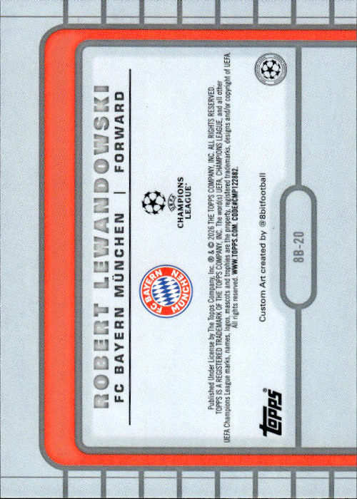 Robert Lewandowski - 2025/26 Topps UCC 8Bit #8B-20 Bayern Munchen