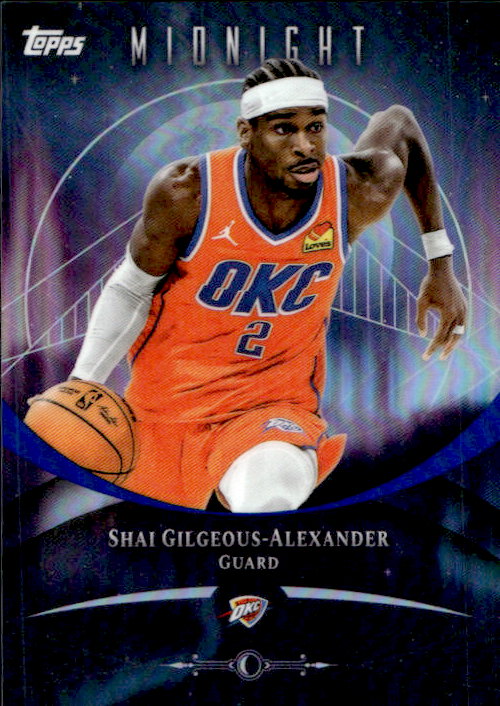 Shai Gilgeous Alexander - 2025/26 Topps Midnight #56 Oklahoma City Thunder