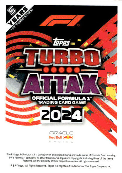 Max Verstappen - 2024 Topps F1 Turbo Match Attax Race Winner #124
