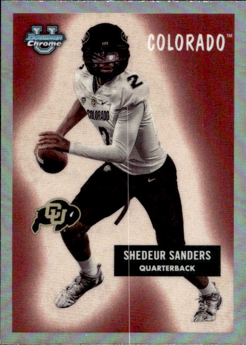 Shedeur Sanders - 2023 Topps Bowman Chrome #55BF-28 Colorado