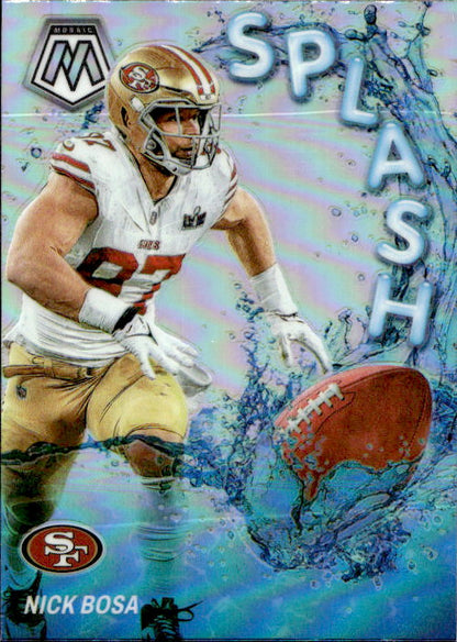 Nick Bosa - 2024 Panini Mosaic Splash Prizm #SS-NBA San Francisco 49ers
