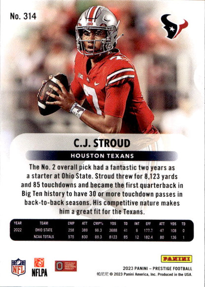 CJ Stroud - 2023 Panini Prestige #314 Ohio State Buckeyes