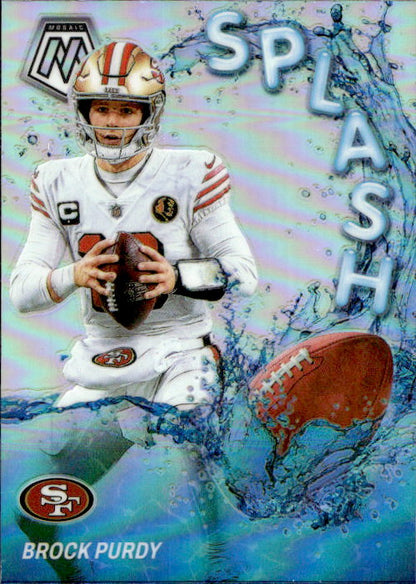 Brock Purdy - 2024 Panini Mosaic Splash Prizm #SS-BPY San Francisco 49ers