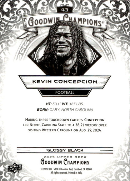 Kevin Concepcion - 2025 Upper Deck Goodwin Champions Glossy Black #43