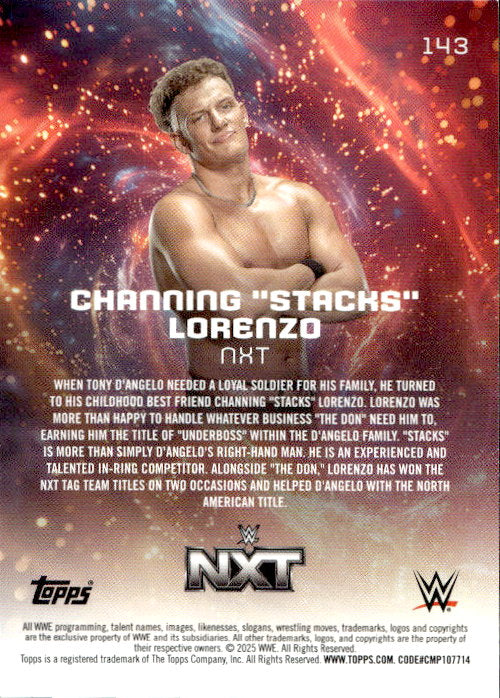 Channing “Stacks” Lorenzo - 2025 Topps WWE Universe #143