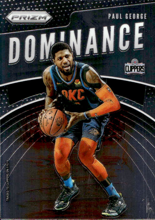 Paul George - 2019/20 Panini Prizm Basketball Dominance #22 Los Angeles Clippers
