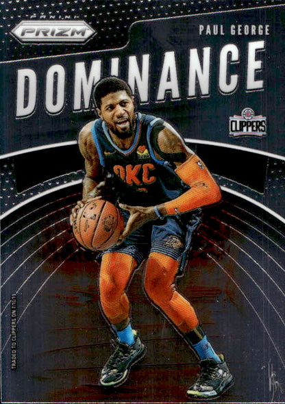Paul George - 2019/20 Panini Prizm Basketball Dominance #22 Los Angeles Clippers