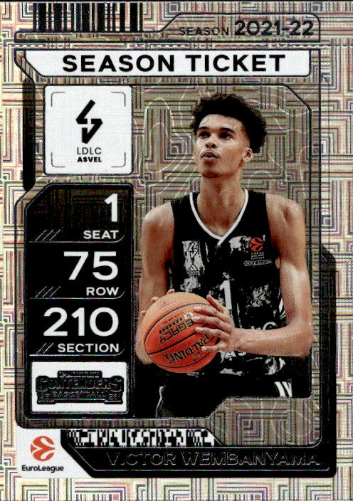 Victor Wembanyama - 2025/26 Panini Contenders Euroleague Mojo Season Ticket #93 LDL Asvel