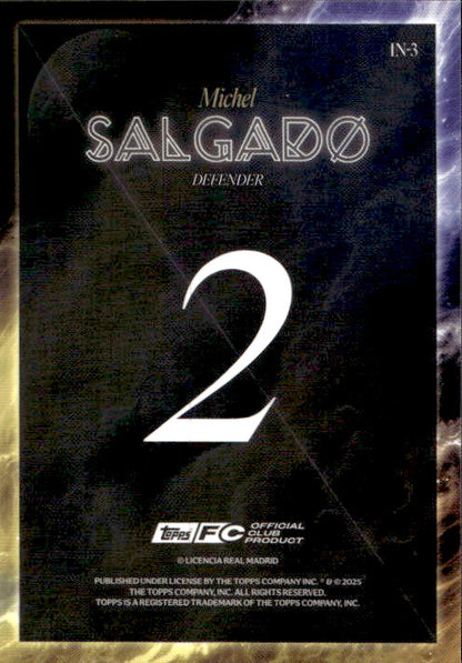 Michel Salgado - 2025 Topps Los Blancos #IN-3 Real Madrid CF