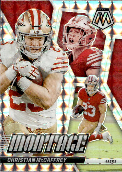 Christian McCaffrey - 2024 Panini Mosaic Montage Prizm #M-21 San Francisco 49ers