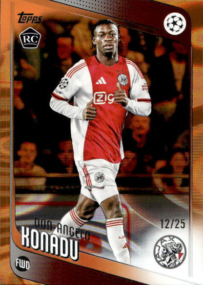 Don Angelo Konadu - 2025/26 Topps UCC Orange Raindrops /25 #173 AFC Ajax