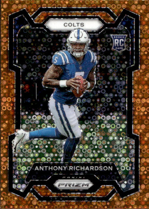 Anthony Richardson - 2023 Panini Prizm No Huddle Orange Prizm #343 Indianapolis Colts
