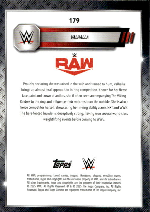 Valhalla - 2025 Topps Chrome WWE Hyper #179