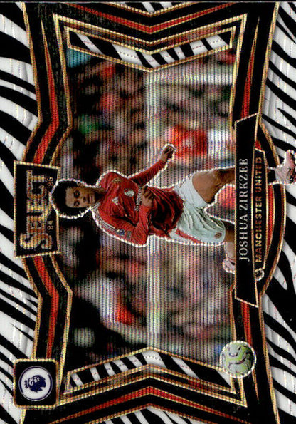 Joshua Zirkzee - 2024/25 Panini Select Premier League Zebra Prizm #230 Manchester United