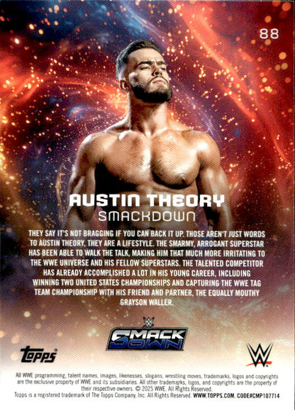 Austin Theory - 2025 Topps WWE Universe #88