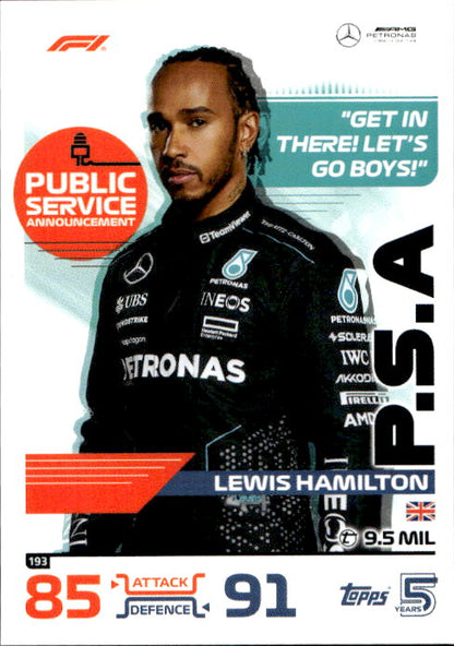 Lewis Hamilton - 2024 Topps F1 Turbo Match Attax PSA #193