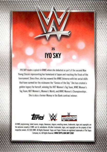 Iyo Sky - 2026 Topps Chrome WWE Pink Mini Diamond Refractor /250 #35