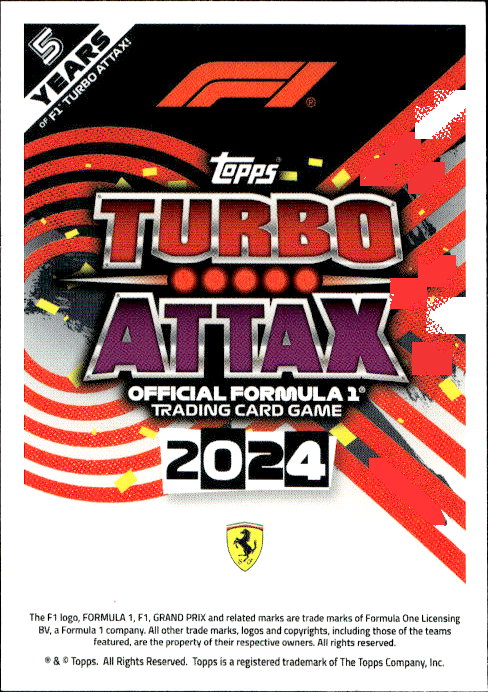 Carlos Sainz - 2024 Topps F1 Turbo Match Attax Race Winner #126