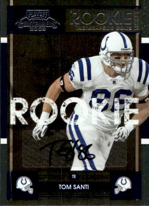 Tom Santi - 2008 Donruss Playoff Contenders Auto #222 Indianapolis Colts