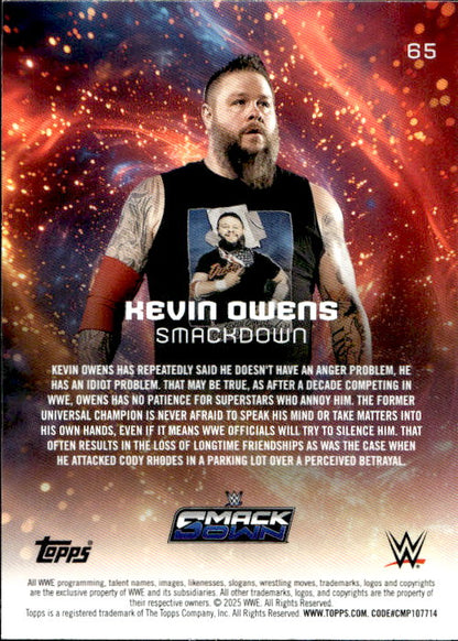 Kevin Owens - 2025 Topps WWE Universe #65