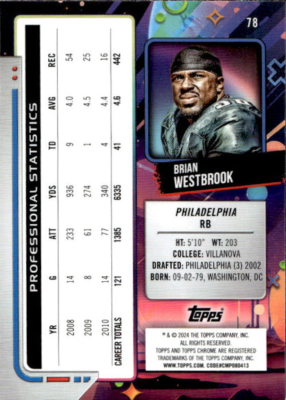 Brian Westbrook - 2024 Topps Chrome #78 Philadelphia Eagles