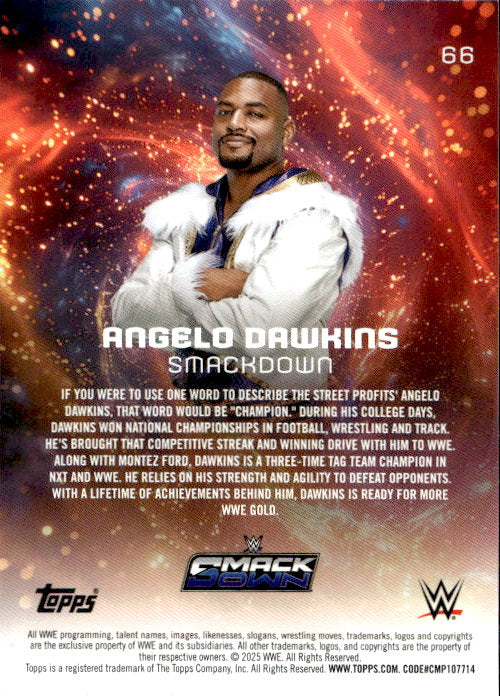 Angelo Dawkins - 2025 Topps WWE Universe #66