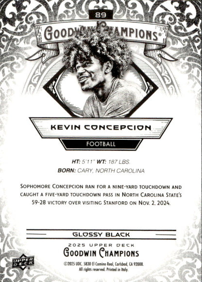 Kevin Concepcion - 2025 Upper Deck Goodwin Champions Glossy Black #89