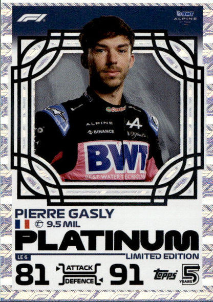 Pierre Gasly - 2024 Topps F1 Turbo Match Attax Platinum Edition #LE6