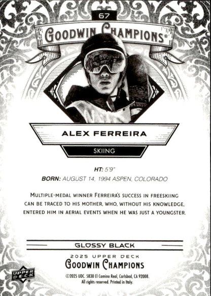 Alex Ferreira - 2025 Upper Deck Goodwin Champions Glossy Black #67