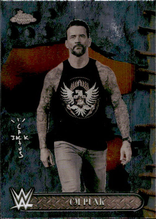 CM Punk - 2025 Topps Chrome WWE x Cactus Jack #8