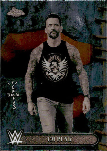 CM Punk - 2025 Topps Chrome WWE x Cactus Jack #8