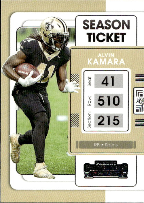 Alvin Kamara - 2021 Panini Contenders #71 New Orleans Saints