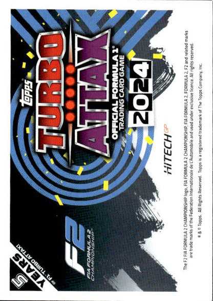 Paul Aron - 2024 Topps F2 Turbo Match Attax Turbo Charged #260