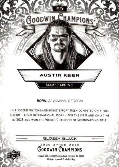 Austin Keen - 2025 Upper Deck Goodwin Champions Glossy Black #59
