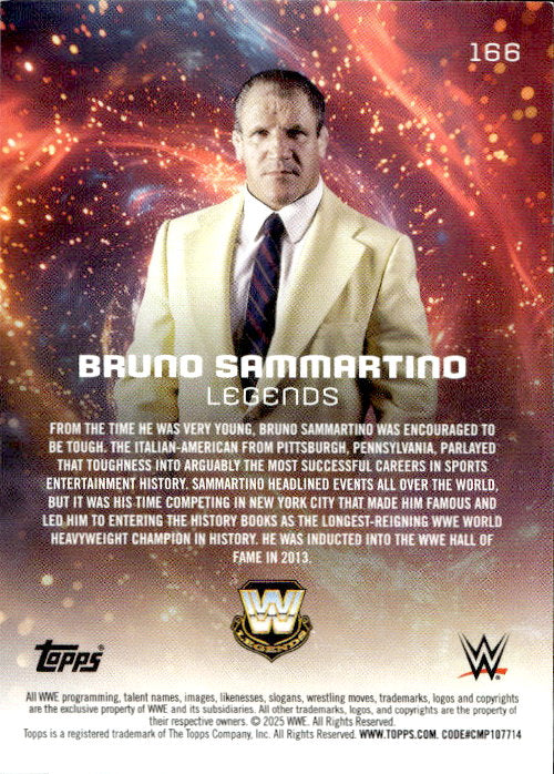 Bruno Sammartino - 2025 Topps WWE Universe #166